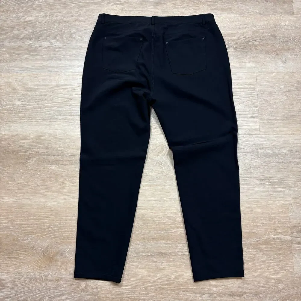 Lafayette 148 New York Mercer Tapered Leg Pants Women’s 12 Color Black - Picture 5 of 7